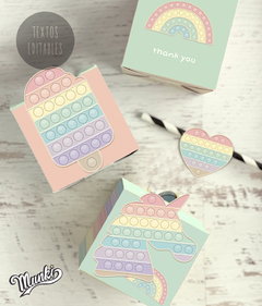 Pop it color pastel kit imprimible