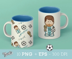 Imágenes PNG y EPS Cliparts de Messi Argentina Mundial