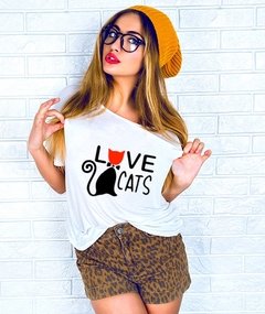 Remera “I love cats “