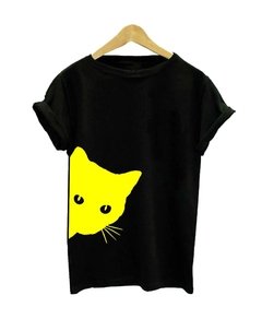 Remeras gato amarillo