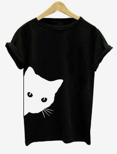 Remera gato blanco