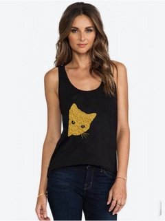 Musculosa “Cat dorado”