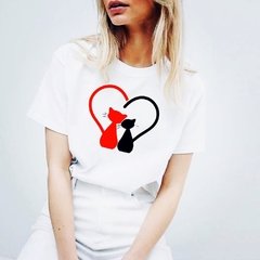 Remera “ cuore cats”