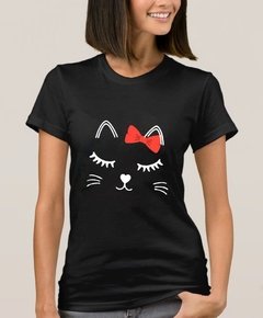 Remera “gatito con moño”