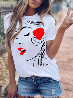 Remera "woman face"