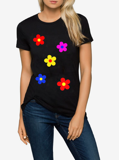 Remera “color flowers"