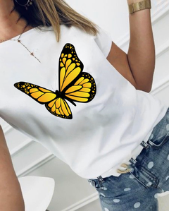 Remera "yellow butterfly"