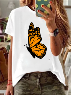 Remera "Orange Butterfly"