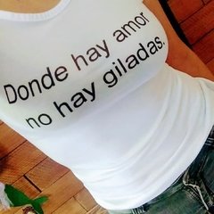 Remera "donde hay amor"