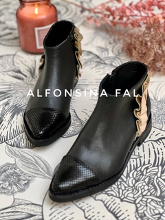 bota Lali negro - Alfonsina Fal