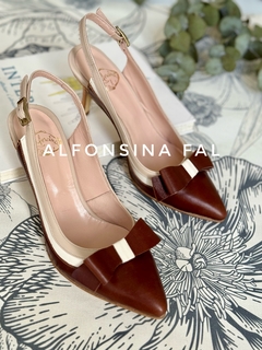 6b05 stiletto Luisa chocolate - tienda online