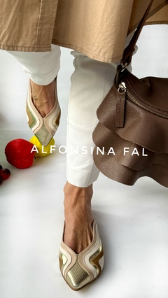 slipper javiera platino (209) - Alfonsina Fal