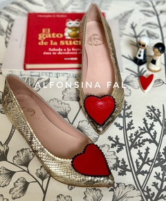 ballerina amor boa oro corazon rojo - tienda online