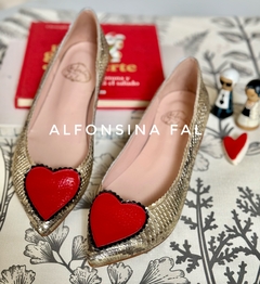 ballerina amor boa oro corazon rojo - comprar online