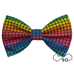 Gravata Borboleta Rainbow Dots