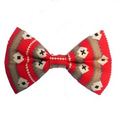 Gravata Borboleta Asteca Vermelho