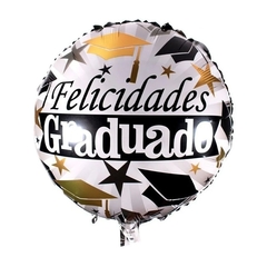 Globo Redondo Graduacion/graduados x20 Unid.