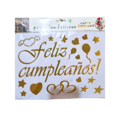 Vinilo Feliz cumpleaños para globos - comprar online