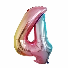 Imagen de GLOBOS NUMERO MULTICOLOR 32"