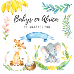 Babys en Africa - Kit Imagenes PNG -