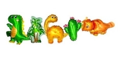 Globos Guirnalda Animales Dinosaurios x 1 Unid- 90 cm -