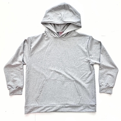 BUZO OVERSIZED GRIS MELANGE (RUSTICO) - comprar online