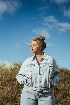 CHAQUETA OVER CIELO