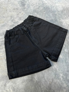 SHORT MOM STACY BLACK-ON-BLACK - TIENDA FLUO