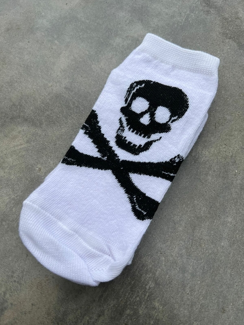 SOQUETES SKULLS BLANCO