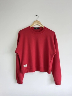 BUZO CROP BASIC ROJO