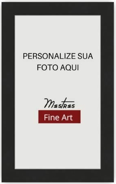 Moldura Preta Para Quadro - Moldura de Madeira Maciça