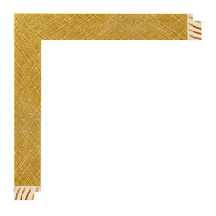 Moldura de Madeira Metalizada Dourada - Quadro Decorativo - Sob Medida