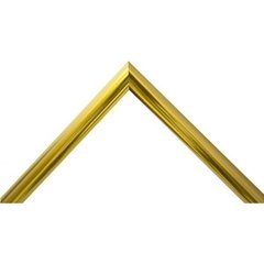 Moldura de Aluminio - Dourado Brilhante - Molduras Para Quadro Decorativo