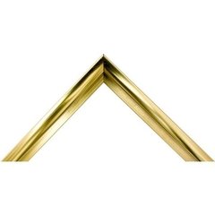 Moldura de Aluminio - Dourado Brilhante - Quadros Sob Medida Decorativo