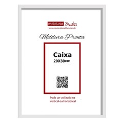 Moldura Pronta Caixa 20x30cm Branco - Premium