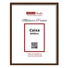 Moldura Pronta Caixa 40x50cm Madeira - Premium