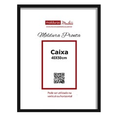 Moldura Pronta Caixa 40x50cm Preto - Premium