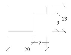 Moldura Pronta Basic 30x30cm Branco - Premium na internet