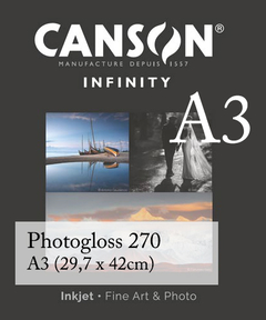 Impressão Fine Art A3 - Canson® Infinity Photogloss Premium RC 270 - Papel Alfa-Celulose
