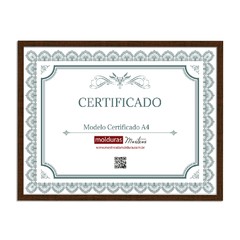 Porta Certificado A4 Madeira - Premium