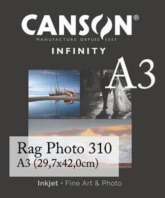 Impressão Fine Art A3 - Canson® Infinity Rag Photographique 310 - Papel Algodão
