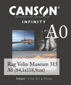 Impressão Fine Art A0 - Canson® Infinity Rag Velin Museum 315 - Papel Algodão