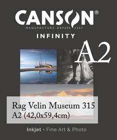 Impressão Fine Art A2 - Canson® Infinity Rag Velin Museum 315 - Papel Algodão