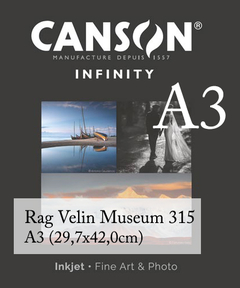 Impressão Fine Art A3 - Canson® Infinity Rag Velin Museum 315 - Papel Algodão