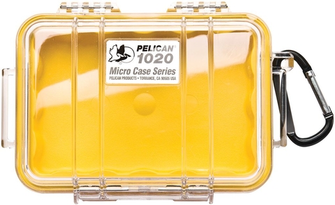 PELICAN Modelo 1020 Micro Estuche de Seguridad Amarillo MADE IN USA