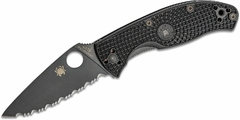 SPYDERCO C122SBBK Navaja TENACIOUS Lightweight Dentada Negra ORIGINAL