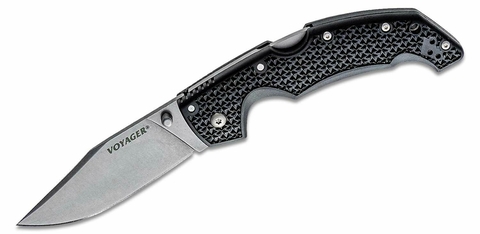 COLD STEEL Navaja VOYAGER CLIP POINT LARGE Filo Liso ORIGINAL