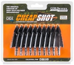 COLD STEEL CHEAP SHOT PUNTAS DE FLECHA DE CAZA 100GR PACK X 10 UNIDADES