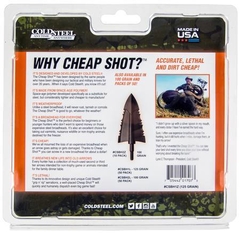 COLD STEEL CHEAP SHOT PUNTAS DE FLECHA DE CAZA 100GR PACK X 10 UNIDADES