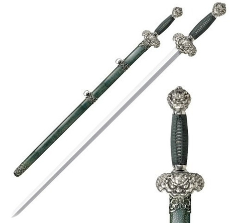 COLD STEEL 88RLG Espada JADE LION GIM SWORD Acero Damasco